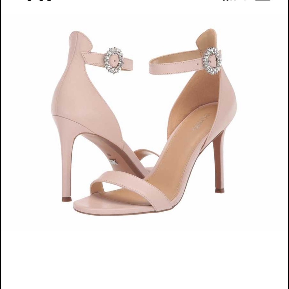 Michael Kors Soft Ballet Pink Viola Sandal Heels
